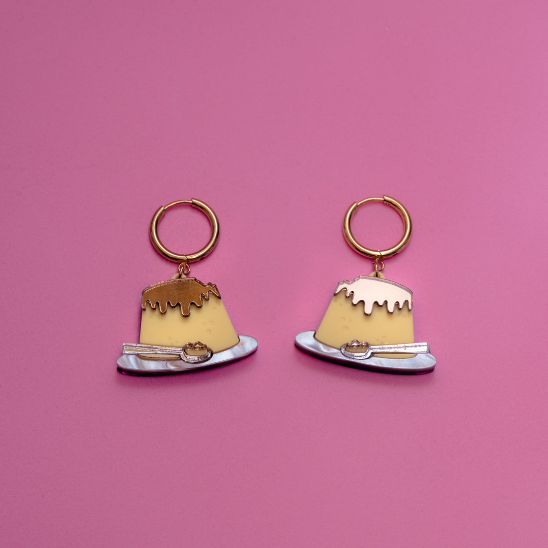 Pendientes de metacrilato inspirados en tu serie de anime de la infancia Sakura Cazadora de Cartas, Espejo dorado y color para dar ese toque brillante a esta joyita