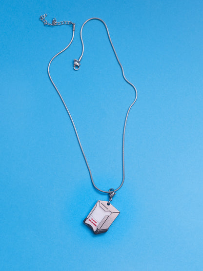 Cadena cola de ratón para colgar tus charms favoritos, en plateado y con el charm servilletero