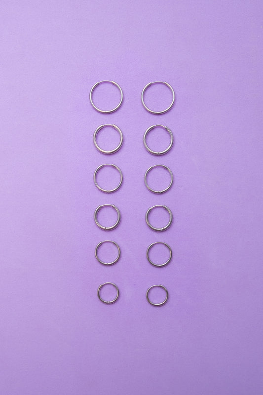 aros de acero inoxidable en diferentes medidas