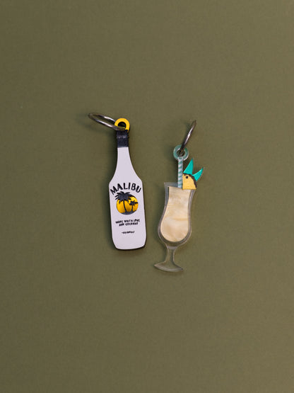 Pendientes de metacrilato inspirados en las bebidas del verano. Coloridas y divertidas, ideales para lucir en cualquier ocasión 
