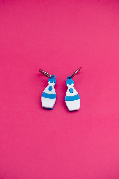 Los pendientes mas molones del verano, inspirados en el Grand prix y la prueba de los bolos, divertidos y coloridos ideales para lucirlos a diario 